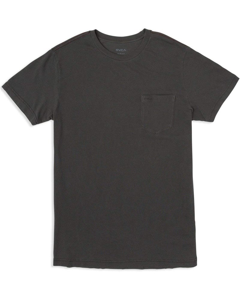 RVCA mens Ptc 2 Pigment Short Sleeve Crew Neck Pocket T-shirt T Shirt, Pirate Black, Large US - Image 1